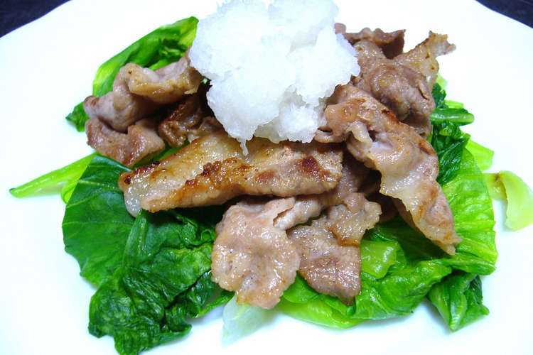 豚肉 チンゲン菜のおろしポン酢かけ レシピ 作り方 By Sunka クックパッド 簡単おいしいみんなのレシピが359万品
