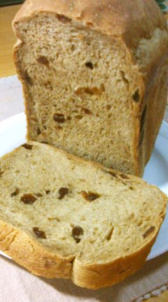 コーヒーシナモンレーズン食パン・ＨＢ使用の画像
