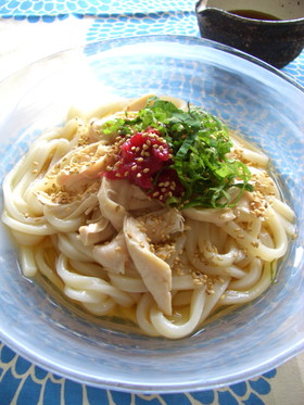 梅シソささみの冷やしうどん
