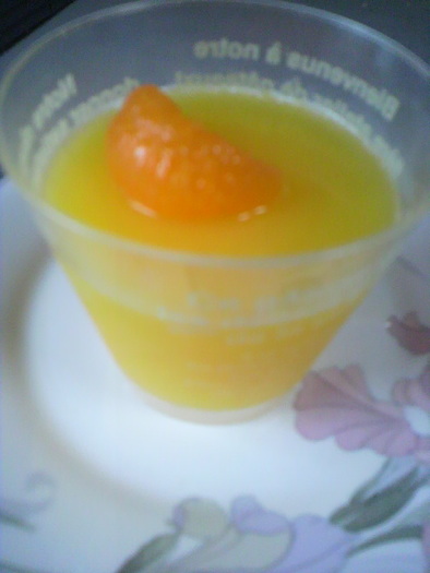 寒天で☆プルプルオレンジゼリーの写真