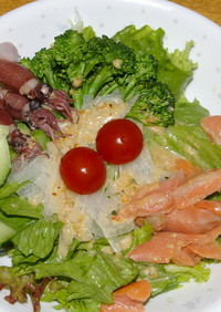 野菜てんこ盛り　　サラダna冷製パスタ