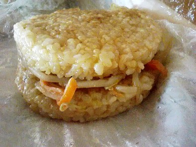 玄米ライスバーガー☆ランチ、お弁当に♪の写真