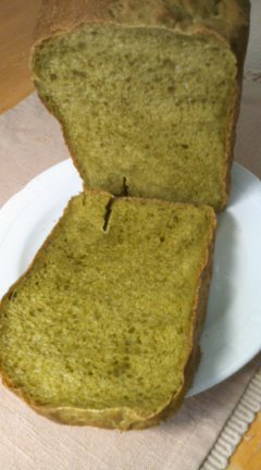 簡単抹茶食パン・ＨＢ使用の画像
