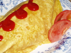 トマト入りオムライス