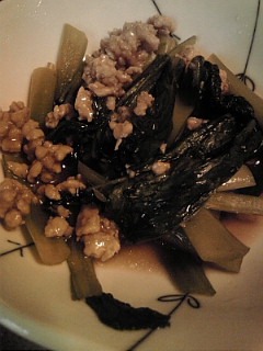 弁当のおかず★鶏そぼろと小松菜。の画像