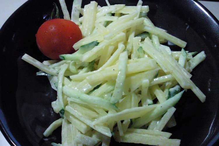 生七味で じゃがきゅうサラダ レシピ 作り方 By ロウチ クックパッド 簡単おいしいみんなのレシピが357万品