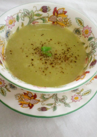 インゲンの冷たいスープ