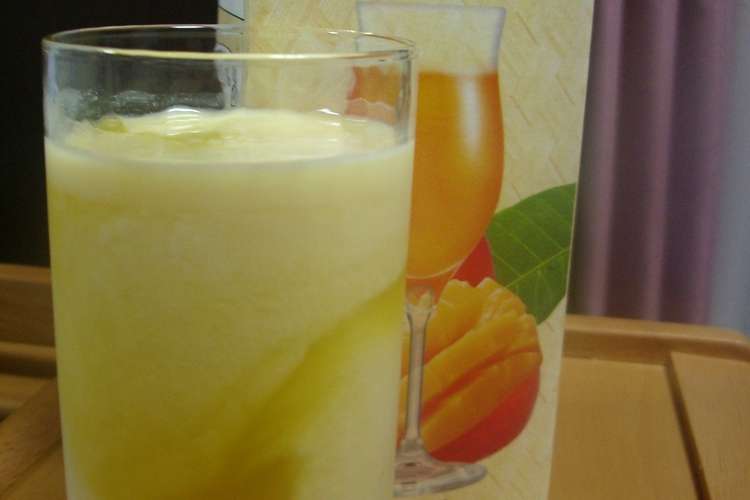 夏にぴったり 材料二つでマンゴーミルク レシピ 作り方 By パルメン クックパッド 簡単おいしいみんなのレシピが360万品