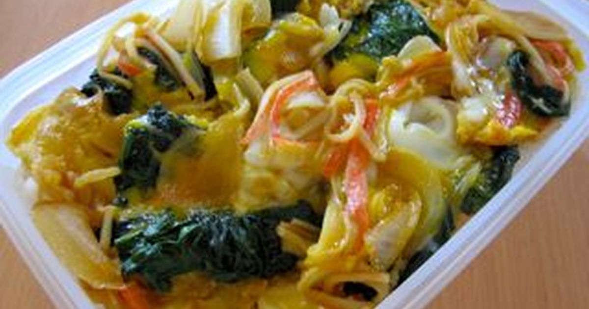 簡単♪カニかま卵とじ丼（お弁当） by お豆のごはん 【クックパッド】 簡単おいしいみんなのレシピが316万品