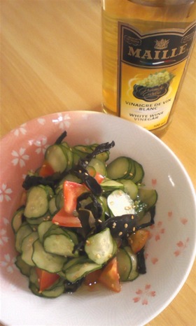 白ワインビネガーで☆爽やか酢物