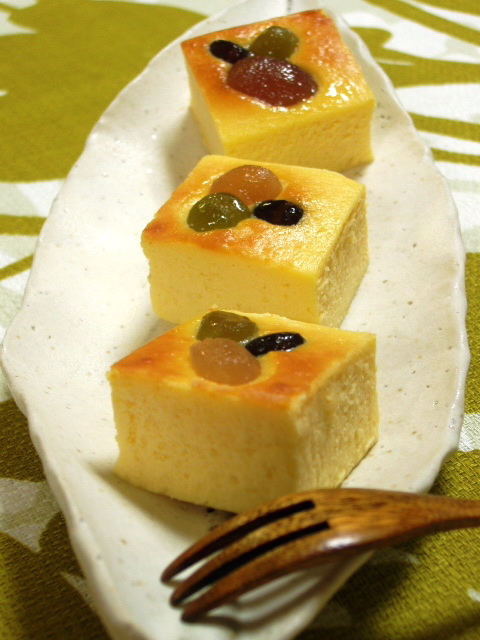 甘酒のチーズケーキの画像