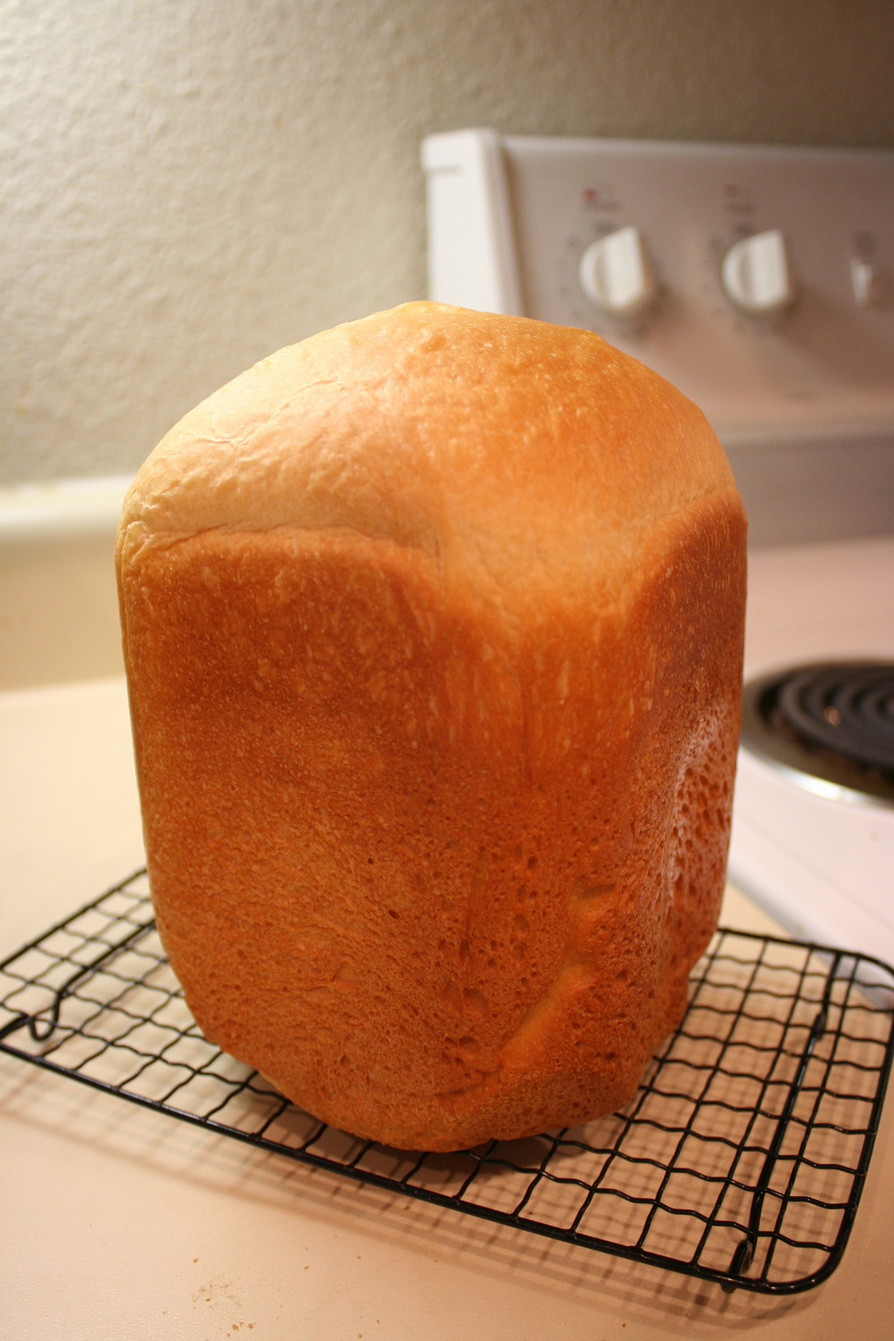 HBで☆我が家のシンプルミルク食パンの画像