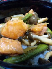 ☆鮭とししとうの簡単のっけ丼☆の写真