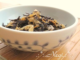 ∮ ひじき蓮根のさっぱり✰彡梅煮 ∮