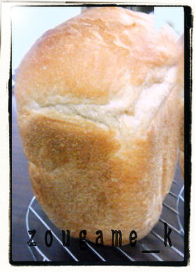 HBで皮ﾊﾟﾘ中ﾌﾜﾌﾜの仲直りの食パンの写真