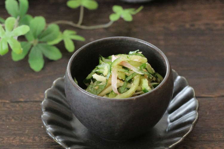 きゅうりと香味野菜 しそ茗荷生姜 和え レシピ 作り方 By まろんかふぇ クックパッド 簡単おいしいみんなのレシピが366万品