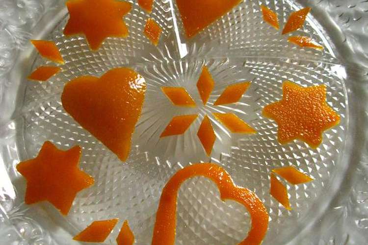 飾りにも活躍 可愛い形のオレンジピール レシピ 作り方 By Piglet クックパッド