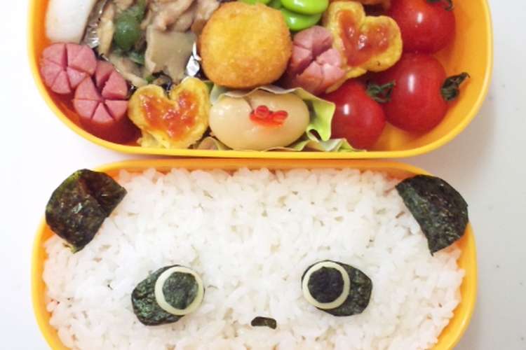 キャラ弁 たれぱんだ のり弁簡単 レシピ 作り方 By ちびまる クックパッド 簡単おいしいみんなのレシピが360万品