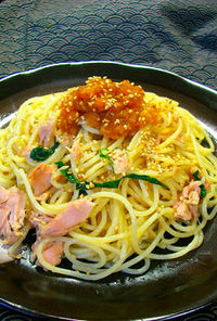 ＊ツナと大葉の和風パスタ〜温おろしのせ＊