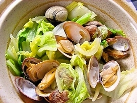 簡単!あさりと白菜の酒蒸し