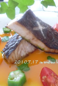 白身魚のオーブン焼き☆オレンジソース
