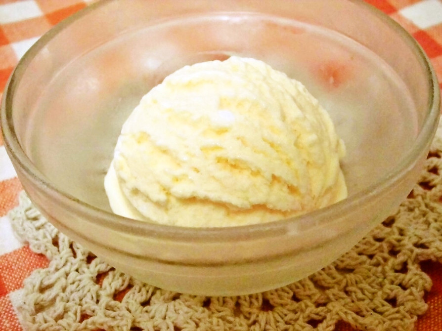簡単☆材料3つでなめらかアイスクリーム☆の画像