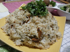 パパっと5分で☆さんま梅しそご飯☆