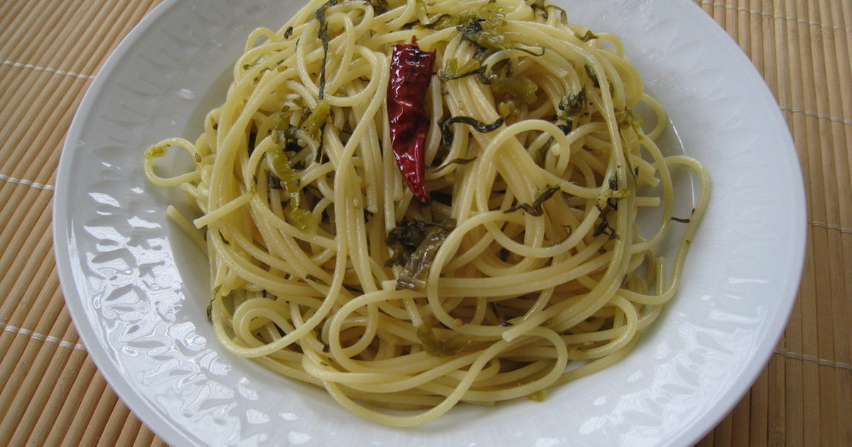 高菜漬けで旨みアップ ペペロンチーノ レシピ 作り方 By ﾋﾟｰさんのﾟｰﾟﾟ クックパッド 簡単おいしいみんなのレシピが375万品