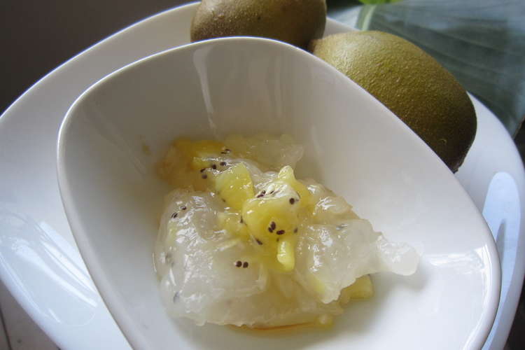 フルーツサイダー わらび餅 ﾟ ﾟ レシピ 作り方 By ミニチュアバジル クックパッド 簡単おいしいみんなのレシピが358万品