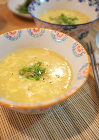 粟米湯☆コーンと玉子の中華スープ♪