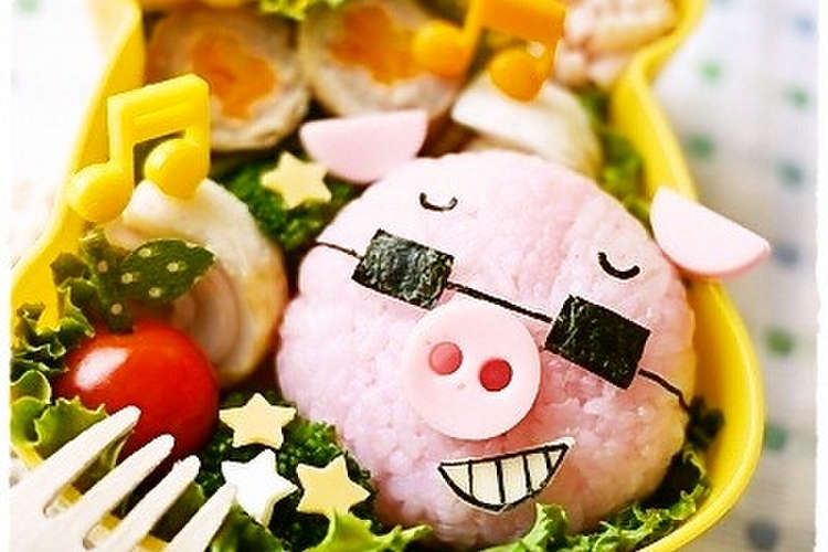こんなブタ見かけたらご用心 キャラ弁 レシピ 作り方 By Mai Mai クックパッド 簡単おいしいみんなのレシピが376万品