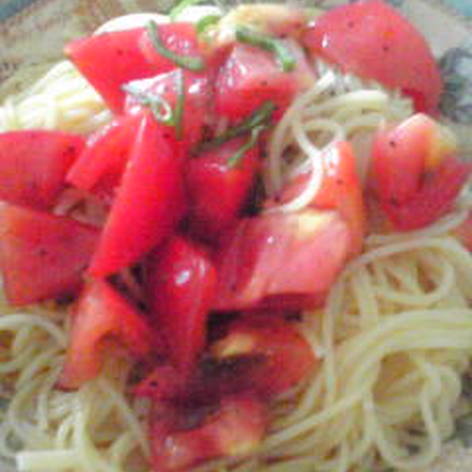 簡単冷製トマトパスタ