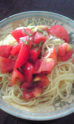 簡単冷製トマトパスタの画像