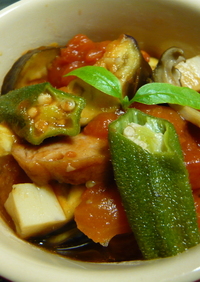 レンジで作る。夏野菜の冷製ラタトゥイユ