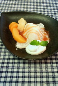 レンジ餅で！　雪見大福ウチカフェスタイル