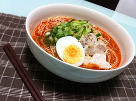 韓国風?ピリ辛ぶっかけソーメン!!