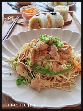 ❤我が家のそうめんチャンプル❤