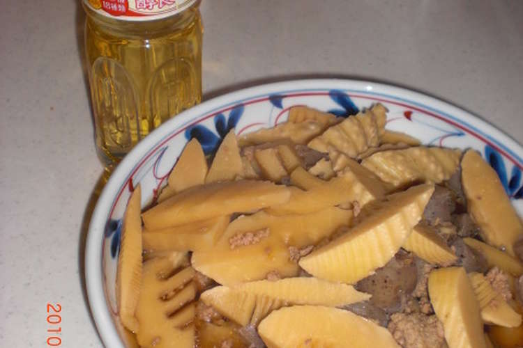 タケノコ コンニャク ひき肉の煮物 レシピ 作り方 By ゆけり３兄弟 クックパッド 簡単おいしいみんなのレシピが352万品