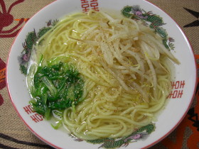 ✿簡単 手作りスープで塩ラーメン✿