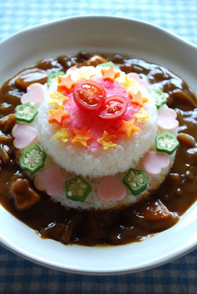 デコカレー*デコレーションケーキ