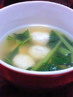 ☆簡単☆豆腐入り鶏団子の中華スープの画像