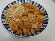 鶏モモともやしの甘酢煮の写真