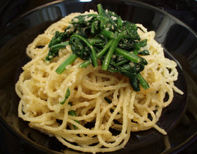 カッチョ・エ・ペペwithほうれん草