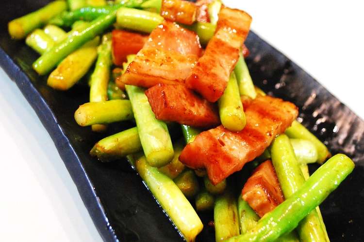 厚切りベーコンとアスパラのバター醤油 レシピ 作り方 By タイシーン クックパッド 簡単おいしいみんなのレシピが352万品