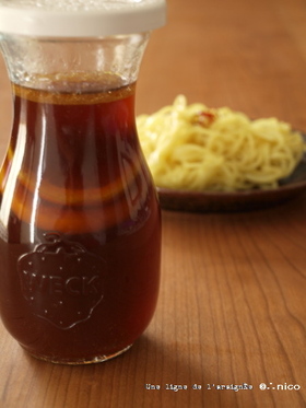 ウチの定番・冷やし中華のスープ。