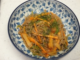糸こんにゃく de 焼きそば風