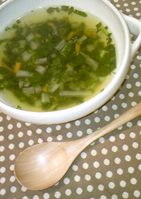モロヘイヤの野菜スープ