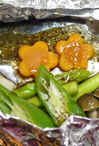 さわらと夏野菜のホイル焼き( ´ー｀)ﾉ