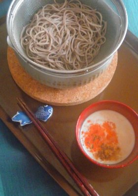 ざるカレー蕎麦(素麺でも)