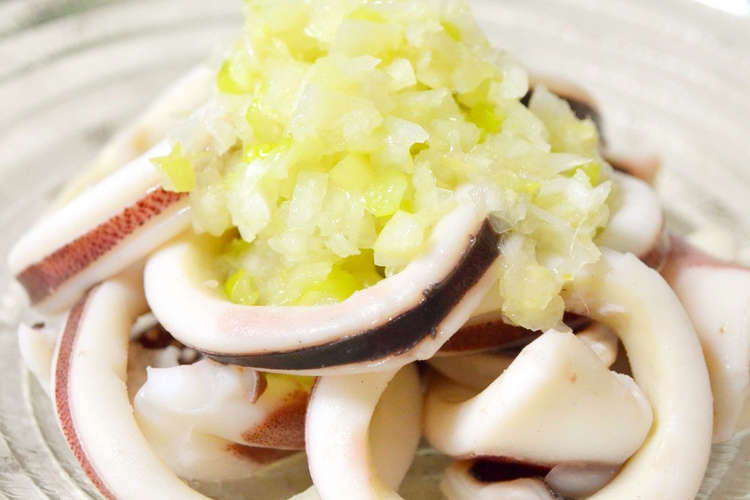 簡単おつまみ 冷たいイカの葱 生姜風味 レシピ 作り方 By カヌレ３１４ クックパッド